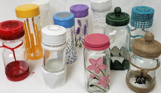Decorating Empty Spice Jar Containers
