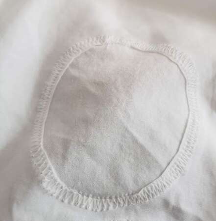 Trimmed Bed Sheet Patch